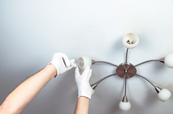 Chandelier Bulb Installation in Logan